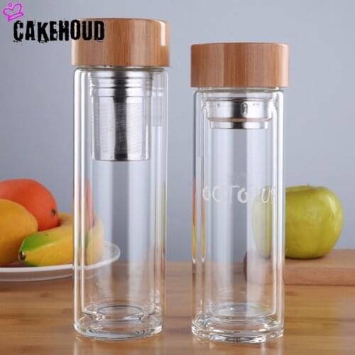 CAKEHOUD Glass Water Bottles