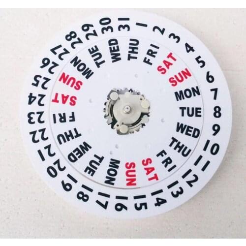 DIY Clock Movement Calendar display with date and week high quality Movement