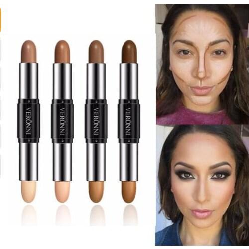 Double-end Highlighter Stick V-face Countour Makeup Highlight Shimmer And Shine Make Up Face Bronzer Highlighter