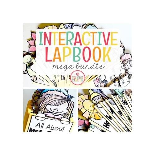 16 LAPBOOK BUNDLE Preschool Worksheets Learning PDF Electronic File