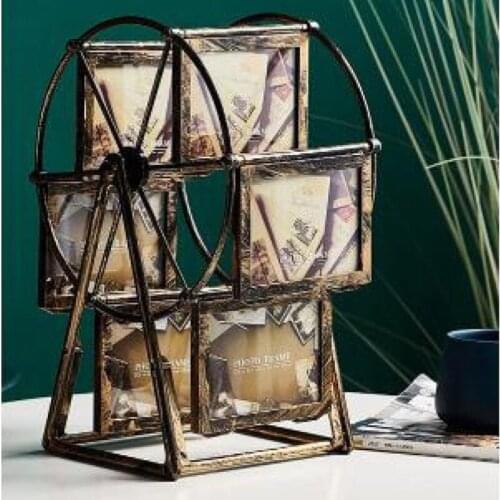 Ferris Wheel Photo Frame 4 Inch 5 Inch Picture Frames Home Decoration Living Room Bedroom Family Wedding Photo Desktop Display