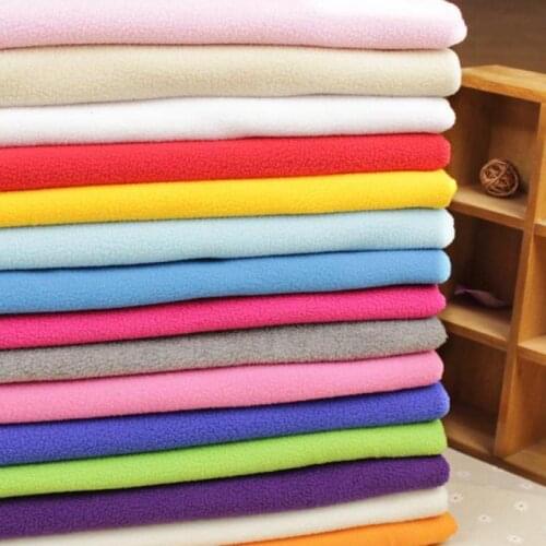 1 Meter Cotton Knit Cloth Thick Sewing Soft Fleece Fabric Cheap Purple Blue Green Pink Black Factory Direct Fabric Tela Tissus