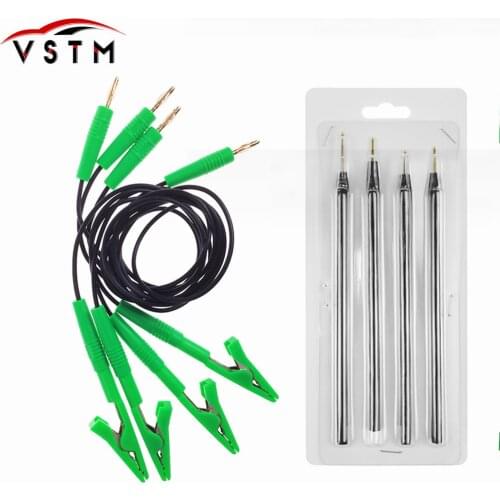 Probe Pen ECU Tool BDM Probe 4pcs/Set With Green Wire Clip Cables ECU Programming Adapter Supports LED BDM Frame Power Probe