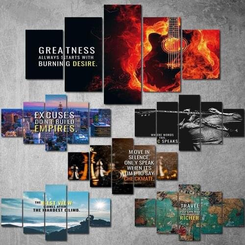 Canvas Painting Music Speaks Posters and Prints Wall Art Picture for Living Room Home Decor No Frame