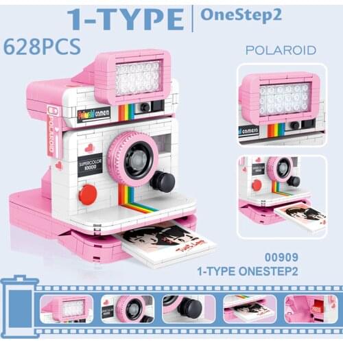 LOZ Creator fashion camera mini diamond building block Polaroids onestep2 model bricks educational toys collection for kids gift