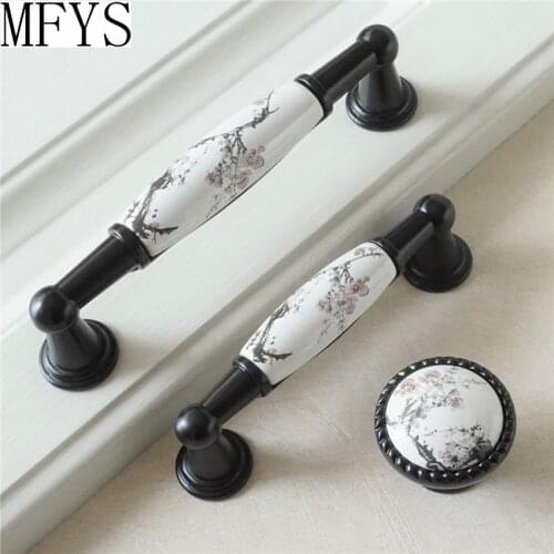 3.75'' 5'' Ceramic Dresser Handles Drawer Pull Handles Knob Kitchen Cabinet Handle Knobs Door Pull Knob Porcelain Hardware