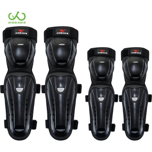 WOSAWE Adult Motorcycle Knee Pads Motocross Elbow Protection Guard Body Protector Motorbike Riding Sets Kit Protective Gear