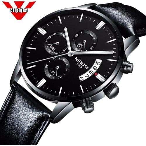 NIBOSI Men Watch Top Brand Mens Watch Fashion Watches Relogio Masculino Military Quartz Wrist Watches Cheap Clock Male Sports