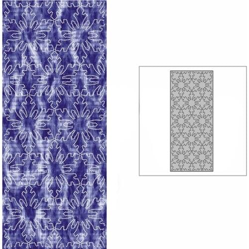 New Slim Christmas Snowflakes Background Plate 2021 Metal Cutting Dies for Scrapbooking and Card Making Embossing Craft No Stamp