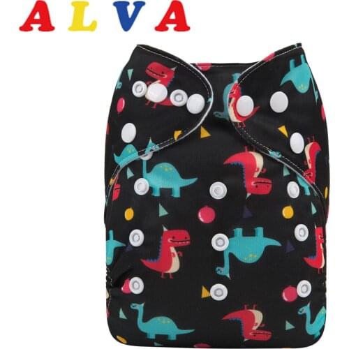 New Arrival! ALVABABY Reusable Diaper Popular Baby Cloth Nappy With Microfiber Insert