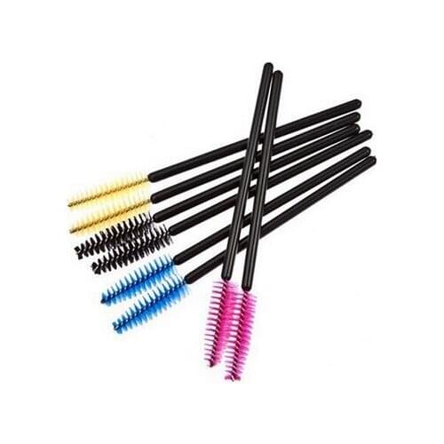 600 packs (50 pcs/pack) One-Off Disposable Eyelash Brush Mascara Applicator Wand Brush Eyelash Comb Brushes Cosmetic Makeup Tool