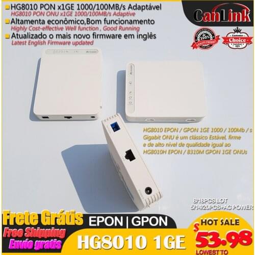 High Value Lot Sale HG8010 GE GPON EPON ONU ont EchoLife FTTH fiber optic terminal modem Secondhand 1000Mb/s Gigabit ONT