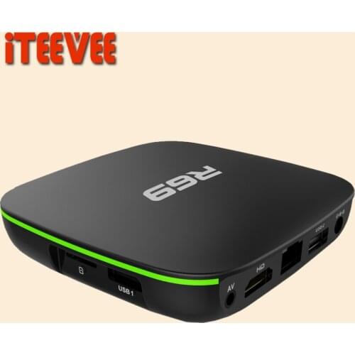 10PCS R69 TV Box Quad-Core Allwinner H3 TV Box support H.264 H.265 Android 7.1 Media Player R69