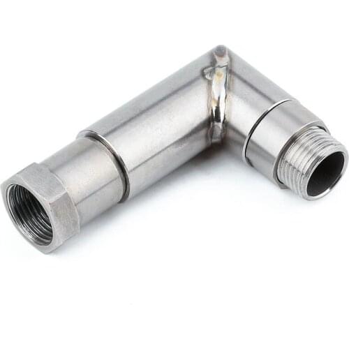 Universal M18 x 1.5 Oxygen O2 Sensor Spacer Extender Extension Header 90 Degree 02 Bung HHO Adapter Pipe Kit Car Accessories