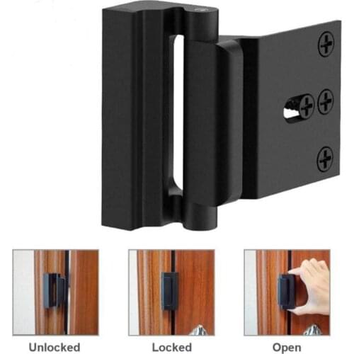 Aluminum Alloy Hinge Home Door Reinforcement Lock, Child Safety Door Reinforcement Lock, Suitable For Childrens Anti-theft