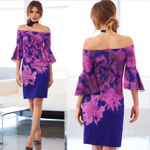 Women Dress 2019 Summer Sexy Off Shoulder Floral Print Dress Boho Style Short Party Beach Dresses hot HC032