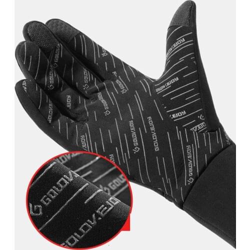 Winter Ski Mountaineering Fishing Plus Velvet Warm Gloves Waterproof And Rainproof Sensitive Touch Screen Riding Gloves