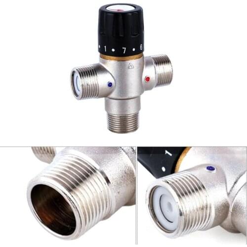 13MA 3/4 Inch DN20 Solar Heater Thermostatic Mixing Valve Pipe Valve Building Materials Standard Medium Pressure Thermostatic