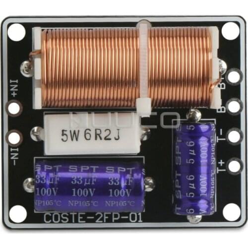 2 Way HiFi Speaker Frequency Divider 150W Bass Tweeter Audio Frequency Divider Module 3200HZ 4~8 ohms Impedance