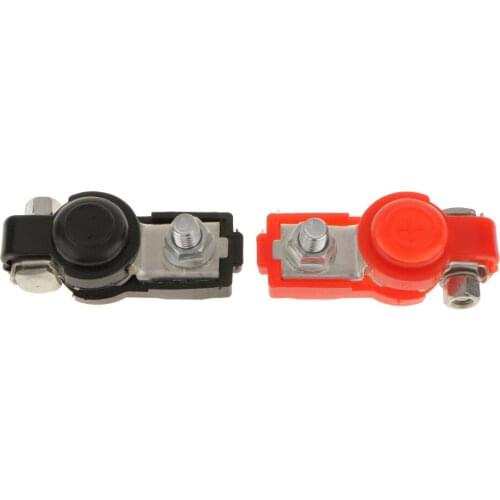 4x Adjustable Battery Terminal Clamp Clips Negative Positive for Car Truck