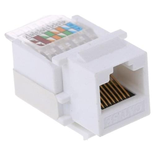 5pcs CAT5E UTP Network Module Tool-free RJ45 Connector Cable Adapter FOR AMP P82A