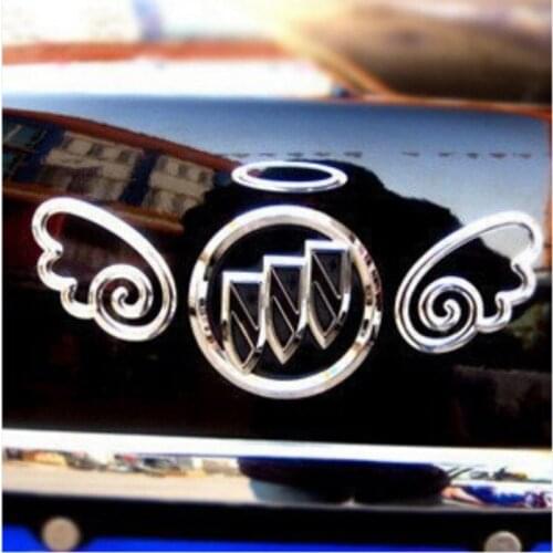 Car Stickers Angel wings 3D Flexible Glue Creative Decals For Tail Auto Tuning Styling D10