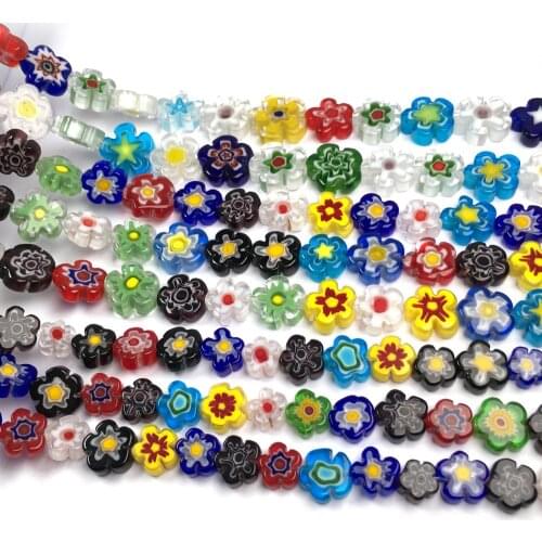 Natural Semi Precious Stone Beads Plum Blossom Glass Loose Beads DIY For Making Necklaces Bracelets And Earrings Size 9/11/13 mm