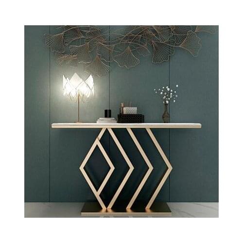 Nordic luxury marble porch Taiwan Modern minimalist case rack entrance hall entrance cabinet entrance narrow table against