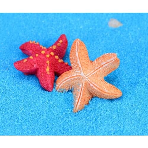 Diy Miniature Garden 2Pcs Mini Resin Starfish Garden Decoration Miniatures Bonsai DIY Craft Micro Landscaping Decor Garden