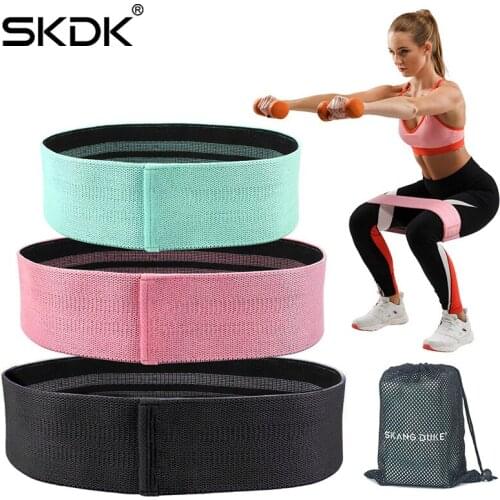 SKDK Resistance Bands 3-Piece Set Hip Circle Loop Resistance Band Workout Exercise for Legs Thigh Butt Bands Exercise Equipment