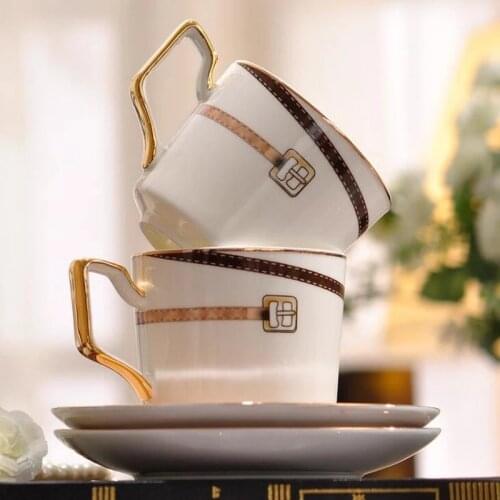 European British Ceramic Bone China Tea Set Coffee Cup Aristocracy Cups with Saucer