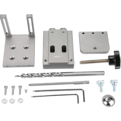 Pocket Hole Puncher Jig Kit Mini Style Pocket Hole Jig Kit For Wood Working Step Drill Bit Set Woodworking Tools