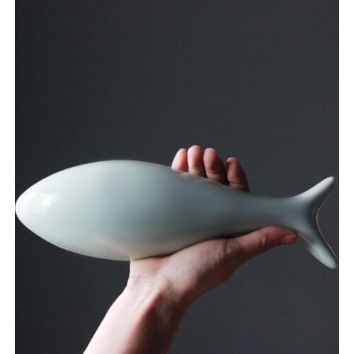 Ceramic fish wall hanging decoration modern wall decoration solid wall stickers wall decoration porcelain fish soft decorations