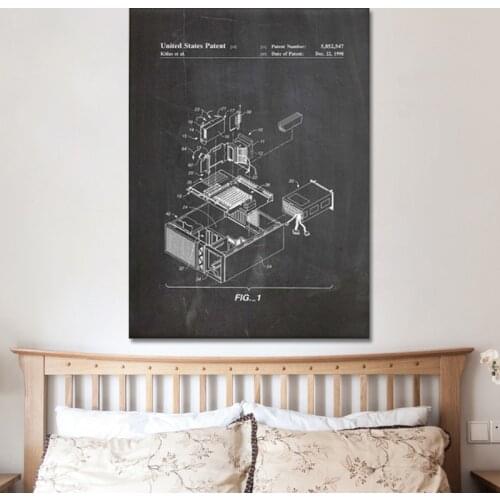 Computer Assemble, Computer patent, wall art, posters,Geek decor,vintage print,blueprint,gift idea, wall Decorations