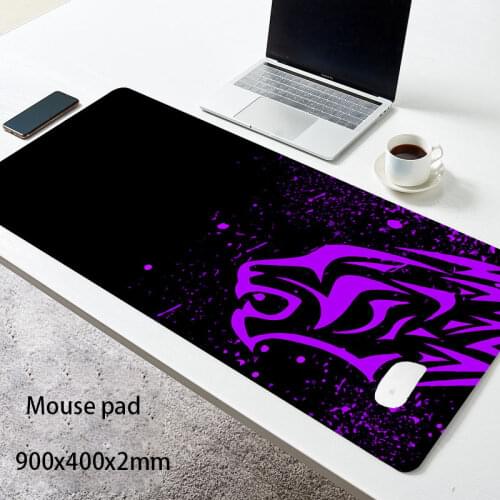 Red Leopard-Excovip Extra Long Large XL Gaming Desk Mat Smooth Surface Non-Slip Rubber Mouse Pad Mat with Designs Gamer mousepad