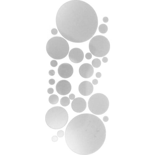 HOT SALES！！30Pcs 3D Mirror Round Removable Self Adhesive Wall Sticker Wallpaper Home Decor