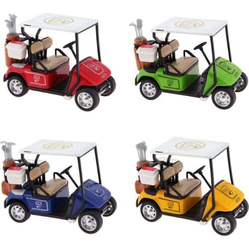1:36 Scale Alloy Pull Back Model Car Baby High Simulation Golf Cart Model Diecast Car Kids Vehicle Collection Toy Birthday Gifts