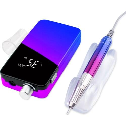 35000RPM Brushless Motor Handpiece Cordless Gradient Color Portable Electric Nail Polisher Rechargeable Nail Art Equipment
