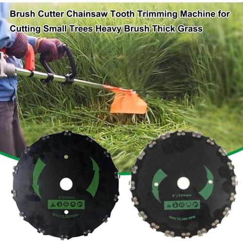 Newest Brush Cutter Chainsaw Tooth Trimming Machine for Cutting Small Trees Heavy Brush Thick Grass #35