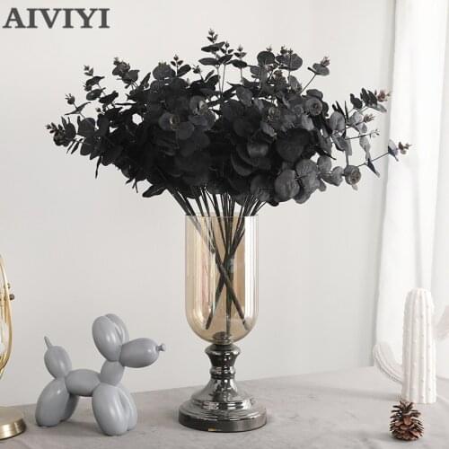 NEW Multicolour Artificial Eucalyptus bouquet Money leaf fake plant Multipurpose Christmas party home decoration wedding flower