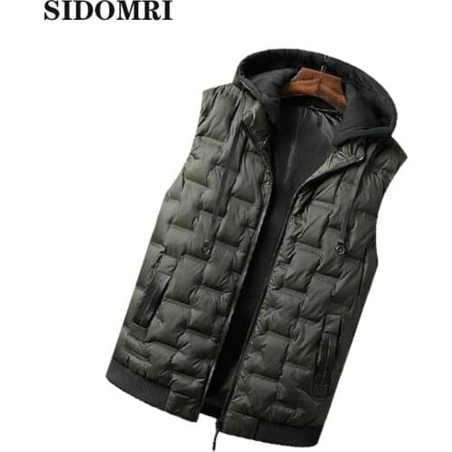Autumn/winter down cotton vest for mens coat slimming trend cotton vest thick warm coat large size