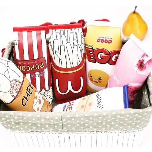 Creative School Pencil Case Cute Simple snack pen bag Kawaii Stationery Office School Supplies Korean Stationery