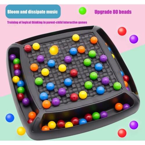 Rainbow Puzzle Chess Checkers Game Interactive Funny Training Board Game Interactive Chess Toys With Storage Bag