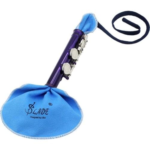 Alto Tenor Flute Clarinet Soprano Saxophone Sax Tube Care Suede Cleaning Cloth Woodwind Instrument Parts & Accessories
