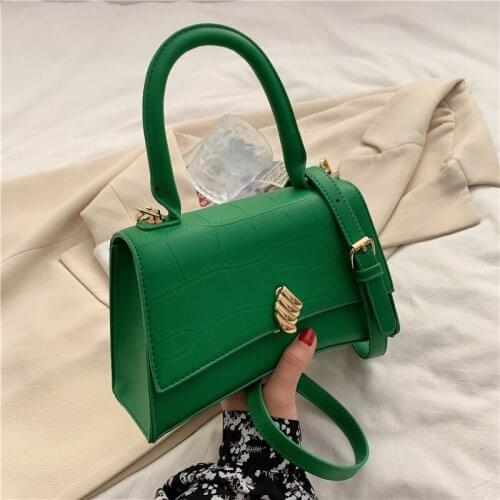 High Quality Women 's Bag French Portable Hourglass Bag Stone Pattern Bag