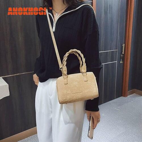 ANOKHOGI Female Candy Color Thread Quality Shoulder Bag Fashion Korean Style Handbag ZX169