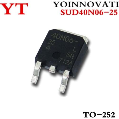 100pcs/lots SUD40N06-25 40N06-25 40N06 TO-252