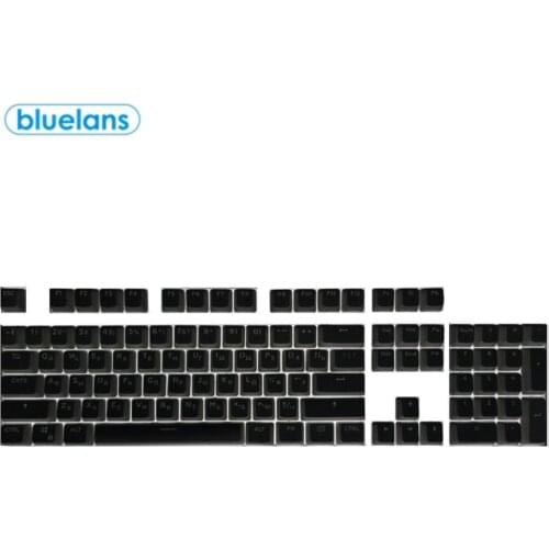 108Pcs Russian Replacement Mechanical Keyboard Keycap Abs Material The Keycap Is Durable And Comfortable To Use For PC