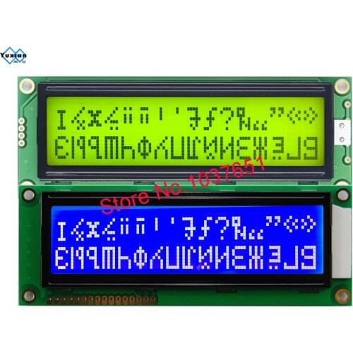 1602 16*2 1602G lcd moudle display with russian cyrillic font language big large character LC1622 good quality WH1602L-YYK-CT