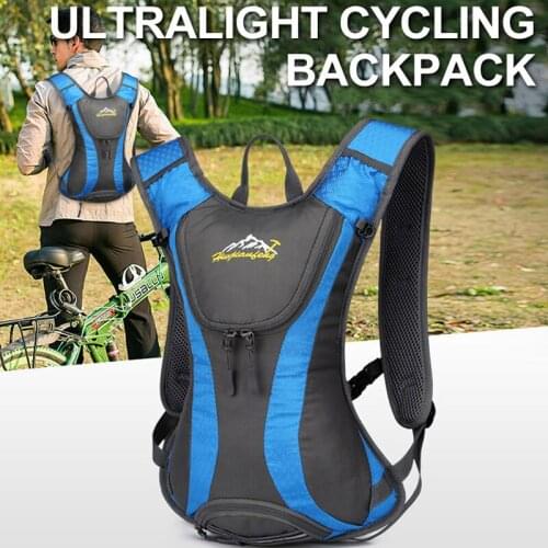 2021 Outdoor Cycling Backpack with Helmet Mesh Pocket Waterproof Bike Backpack for Camping Hiking Hydration System Sports Bags